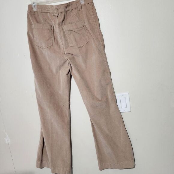 Marrakech Antropologie Corduroy Pants Size 8/29 Wide Leg Color Khaki.    B15 - Picture 3 of 12